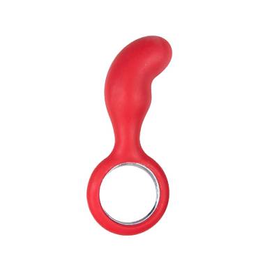 Gebogener Buttplug in Rot