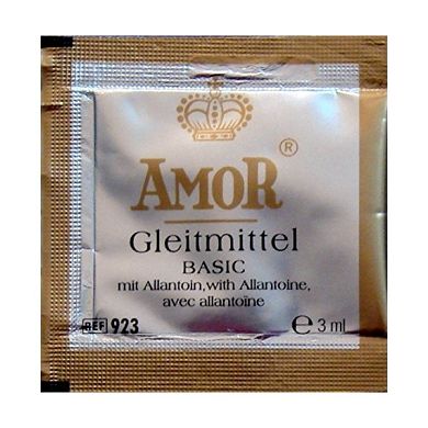 Amor Gleitstoff Basic 100x3ml wasserbasiertes Gleitgel
