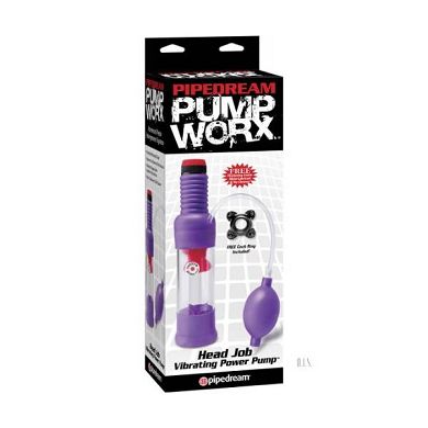Pipedream - Pump Worx - Head Job Vibrating Power Pump. 1er Pack