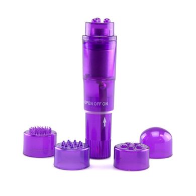 Pocket Rocket Wand Pleasure Massager Vibrator SPA Massagestab purple
