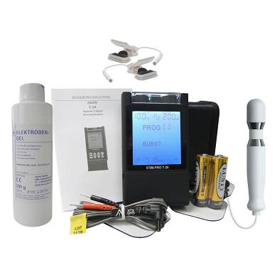 REIZSTROM - SET aus TENS Gerät, Analsonde, Estim Klammern, Kontaktgel T20-10014