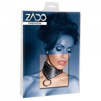 Zado - Halsband mit Nieten - in Schwarz