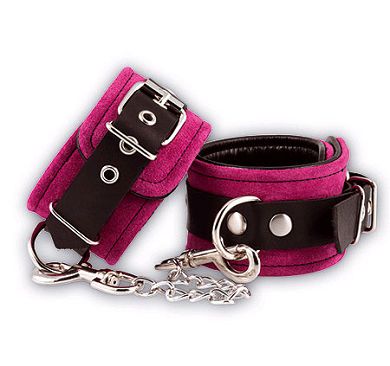 Leder Fufessel - PINK