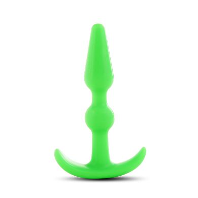 Silikon Buttplug - the smiling - grn