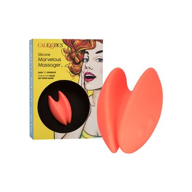 7 x 4,2 cm Aufliegevibrator Marvelous Massager orange - Akku Power