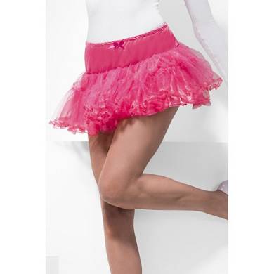 Fever ? Petticoat aus Tll in Neonpink