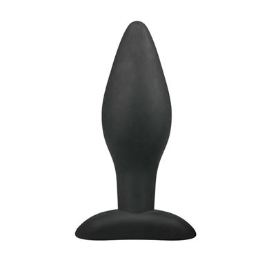 Schwarzer Silikon-Analplug, mittlere Gre