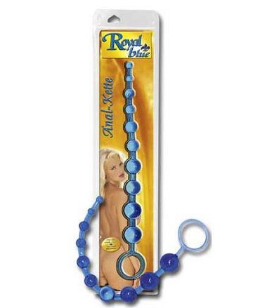 Jelly Anal Kugelkette -blau- (31,5cm)