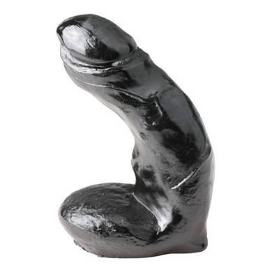 All Black Dildo - 15 cm