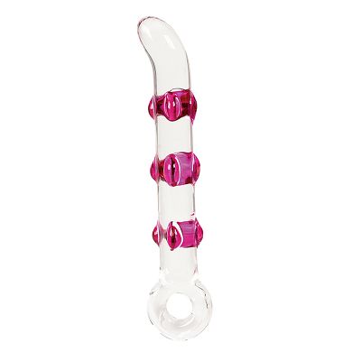TOYJOY G-Punkt Glasdildo Pink, 18 x 2,5 cm