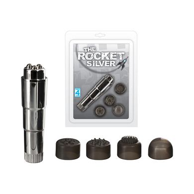 T4L Mini Vibrator The Rocket, 10 x 2,5 cm, Silber