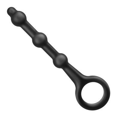 Kugel-Analkette aus Silikon Schwarz 18,8 CM