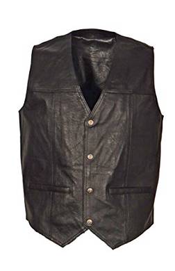 Lederweste Alfred 2 Porc Nappa schwarz