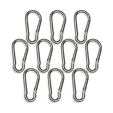 10 Karabinerhaken 5cm