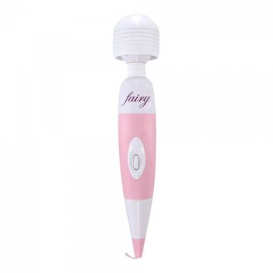 Massager - 32 x 6 cm - in Rosa/Weiß
