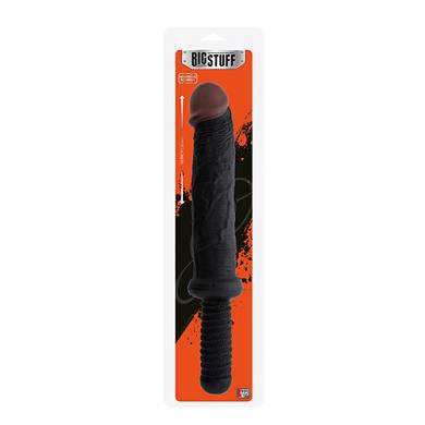 Bigstuff 25 cm Dildo mit Griff in Schwarz
