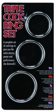 Triple Cock Ring Steel Set 38-45-50mm