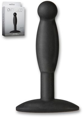 10,5 x 2,2 cm Plug Doc Johnson Platinum Silicone The Minis Smooth medium black