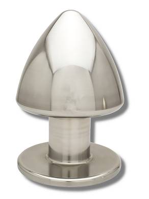 Buttplug aus poliertem Edelstahl  100 mm