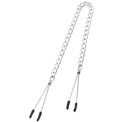 Zenn Small Tweezer Nipple Clamps with Chain silver