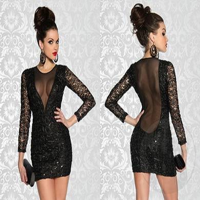 Pailletten-Kleid