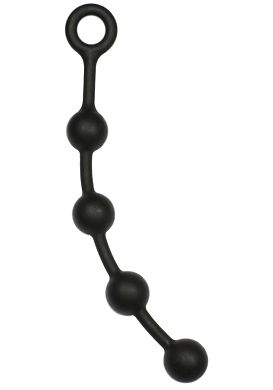 33 x 4 cm Analkugeln Big Balls schwarz
