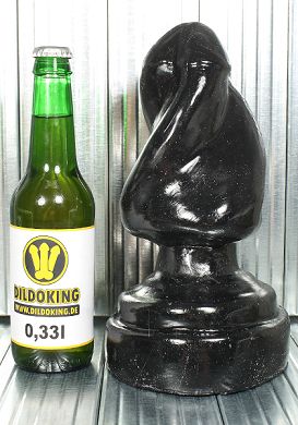25 x 10 cm Twisted Cock - Plug black