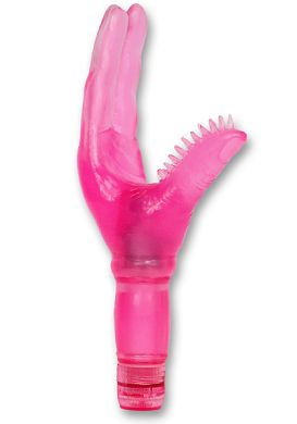 23 cm Two Finger Juice Junky Vibrator pink