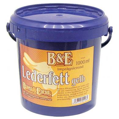 Lederfett fr jede Art von Leder, Lederpflege, Pflegemittel, NEU, gelb, 1000 m
