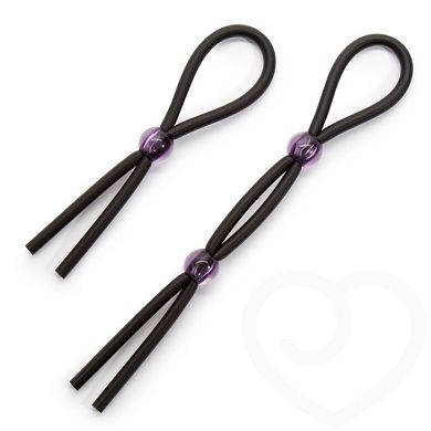 Doc Johnson verstellbares Penisring-Set aus Silikon (2er Pack)