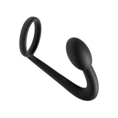 Cockring mit Buttplug - Master Series - The Explorer Silicone