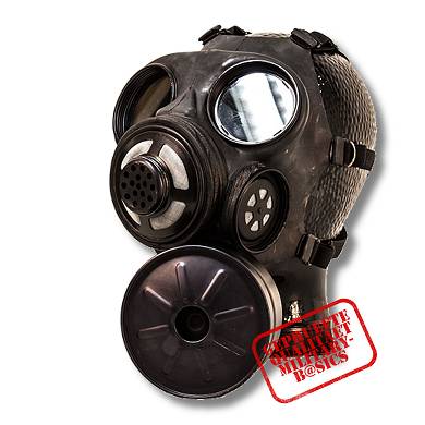 GB Kanadische  britische  C3 Gasmaske + Filter Schutzmaske schwarz Gummi NEU
