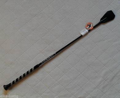 GERTE PEITSCHE DBERT 1-3015/1 s/grau Schwarz Griff Velour schw grau Hochwertig