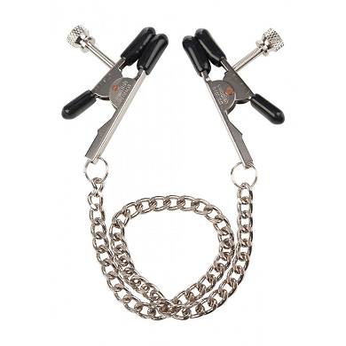 Nippelklemmen mit Kette - in Metal