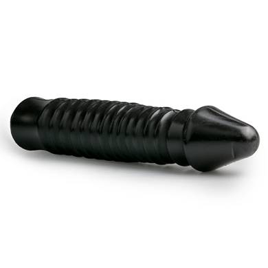 Groer Dildo mit geriffeltem Schaft