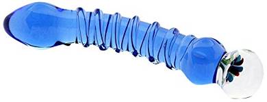 GlassIntimo Glasdildo AYAKA Design Dildo mit einer Blüte 19*4cm