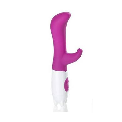 Deluxe G- Spot Silikon Vibrator mit Klitorisstimulator