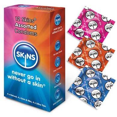 12 Skins Assorted Condoms