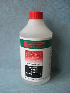 Silikonöl 500 ml Gummi Kunstoff Latex Leder Pflege