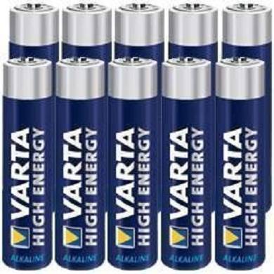10 Stück Varta Micro AAA High Energy Alkaline Batterien