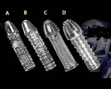 4er Set KONDOM Penishülle Sleeve Penis Dauerkondom Penisvergrößerung Extender