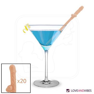 Penis-Strohhalme - 20 Stck