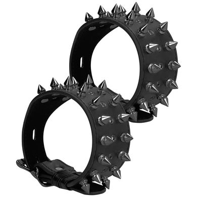 Skulls and Bones - Anklecuffs with Spikes black