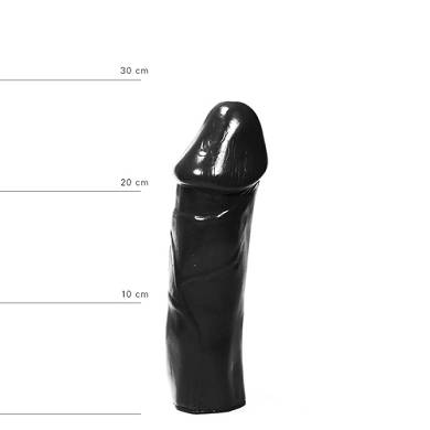 Realistischer Dildo in Schwarz - All Black