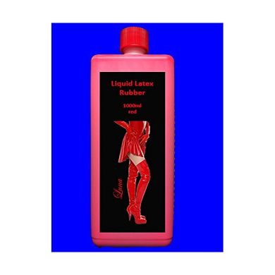 1 Liter LATEX ROT Rubber Latexmilch Naturgummi. flüssig Gummi Gummimilch red