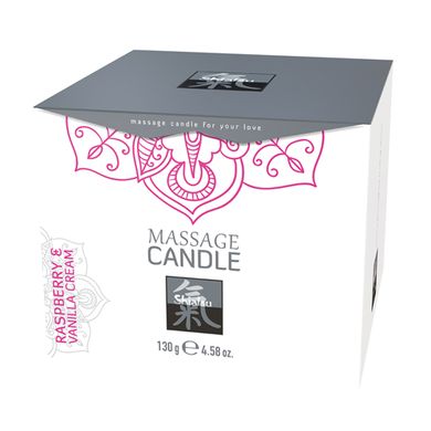 Massagekerze - Himbeer- und Vanille-Creme