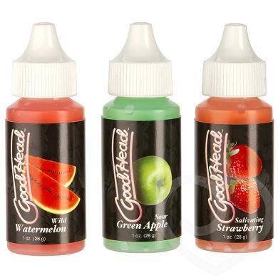 Doc Johnson Good Head Gleitmittel mit Geschmack (3 x 28 ml)