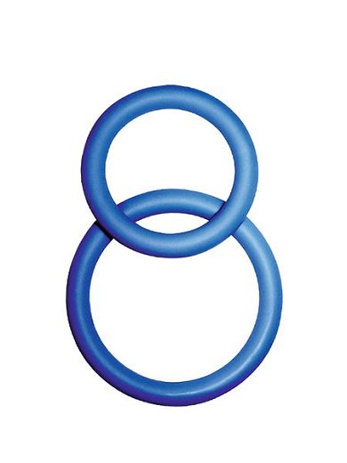 POTENZduo L: Penisringe-Set, blau