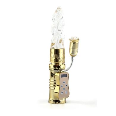  Golden Rose mehrstufiger Rabbit Vibrator in goldfarben