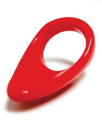 Cockring TEARDROP Silikon rot